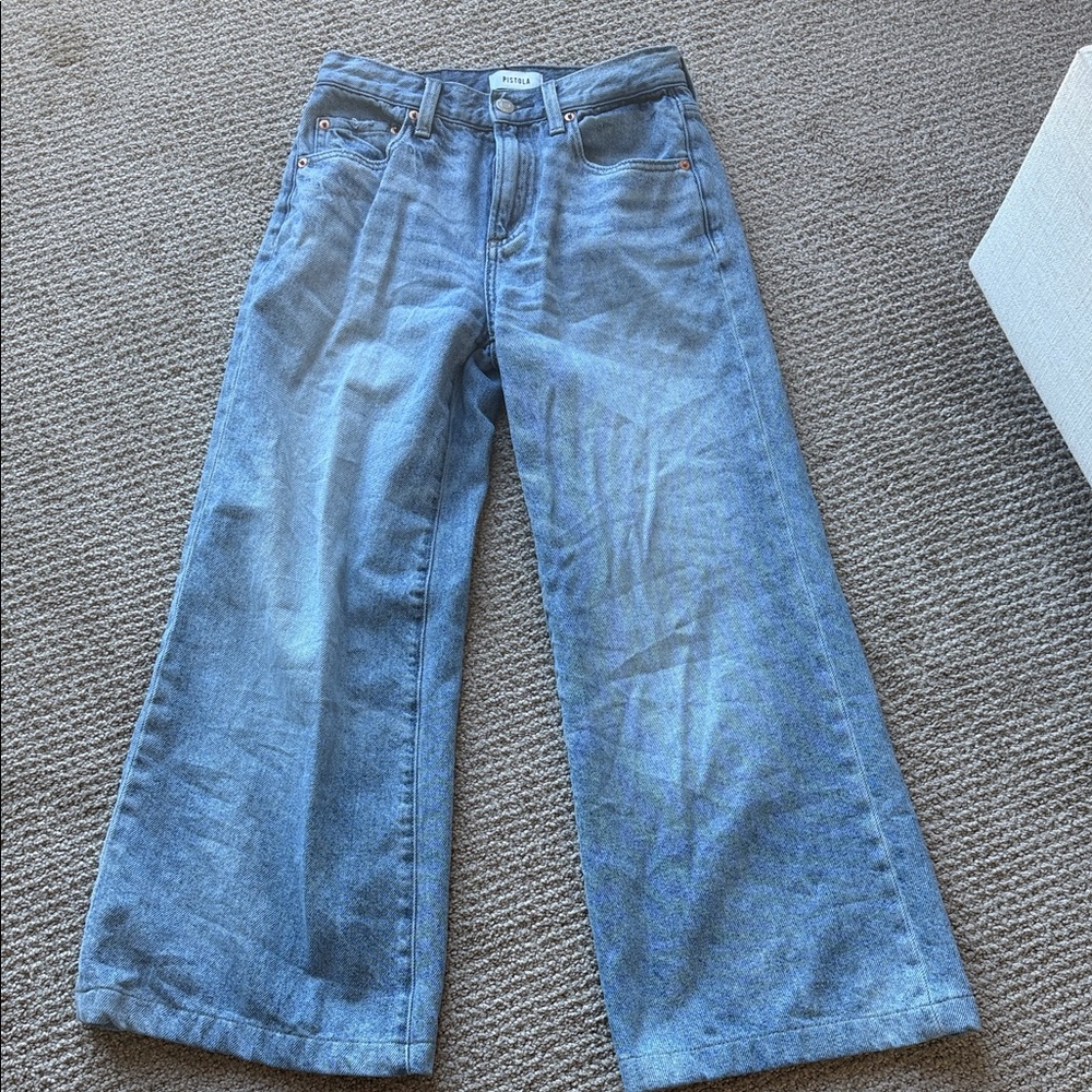 Pistola Light Blue Wide Leg Jeans